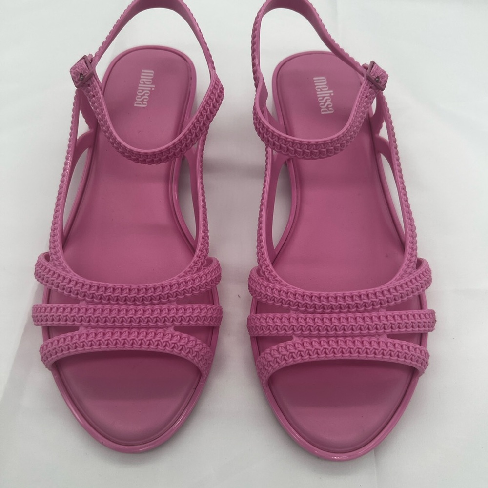Melissa Pink Sandals with Ankle Strap - Picture 2 of 5